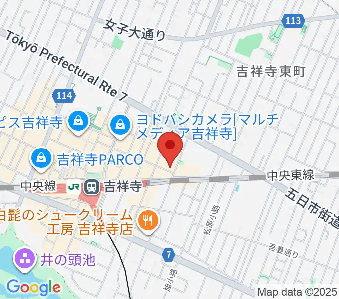 吉祥寺シアターの地図