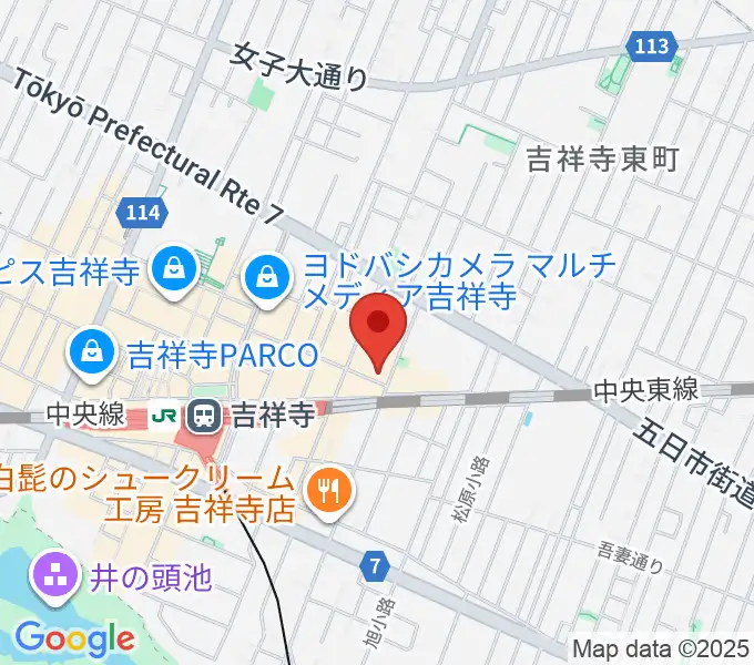 吉祥寺シアターの地図