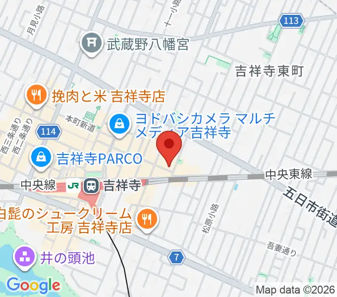 吉祥寺シアターの地図