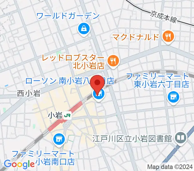 小岩BACK IN TIMEの地図