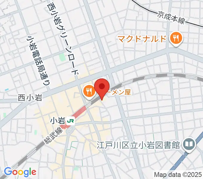 小岩BACK IN TIMEの地図