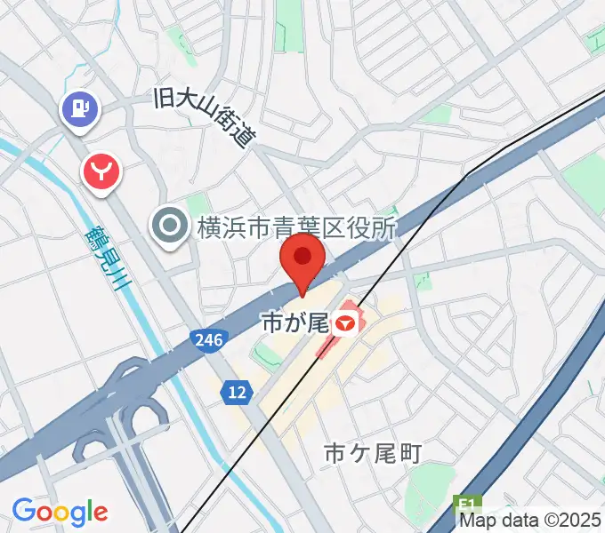 山響楽器店 市ヶ尾センターの地図