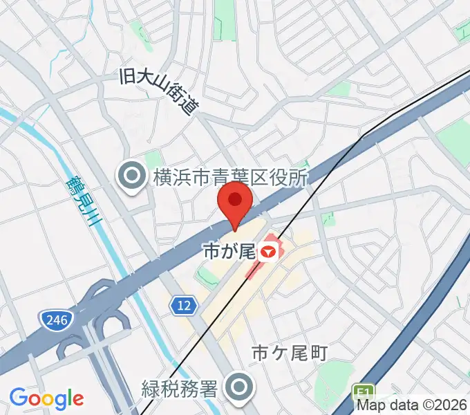 山響楽器店 市ヶ尾センターの地図