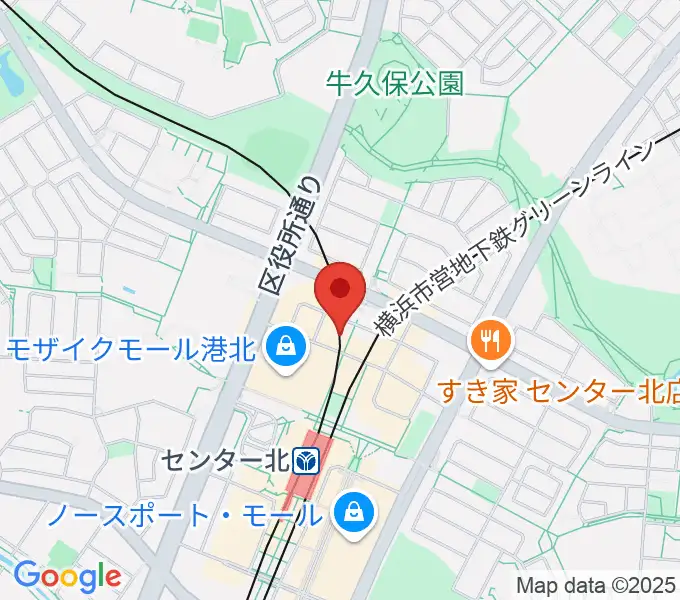 山響楽器店 センター北教室の地図