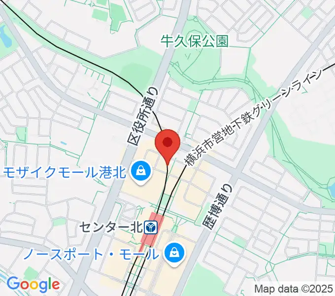 山響楽器店 センター北教室の地図