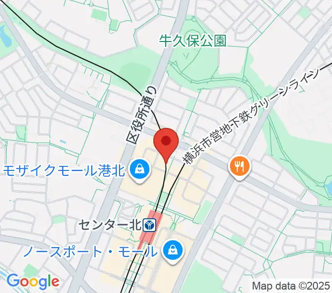 山響楽器店 センター北教室の地図