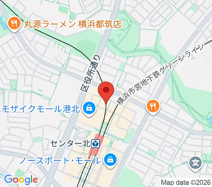 山響楽器店 センター北教室の地図