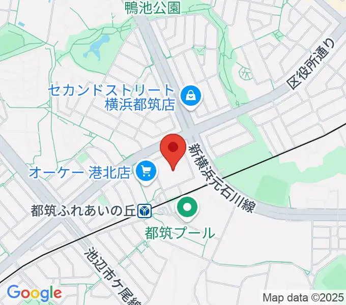 山響楽器店 ふれあいの丘センターの地図