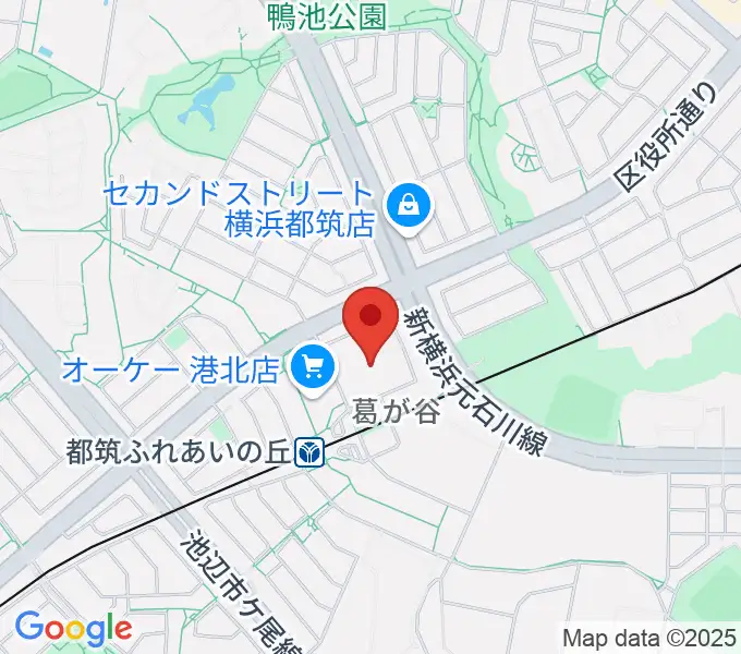 山響楽器店 ふれあいの丘センターの地図