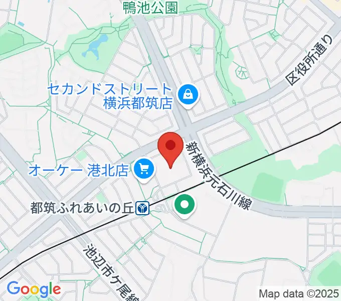 ヤマハ山響楽器店 ふれあいの丘センターの地図