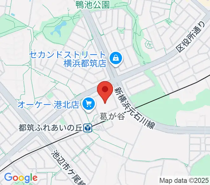 ヤマハ山響楽器店 ふれあいの丘センターの地図