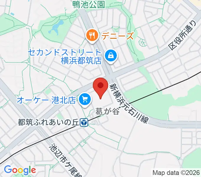 ヤマハ山響楽器店 ふれあいの丘センターの地図