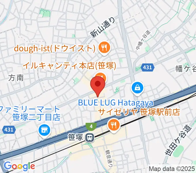 MUSIC K2Mの地図