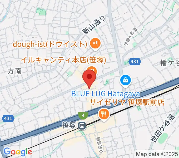 MUSIC K2Mの地図