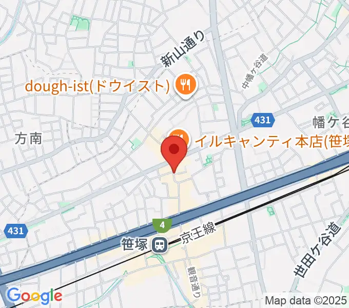 MUSIC K2Mの地図