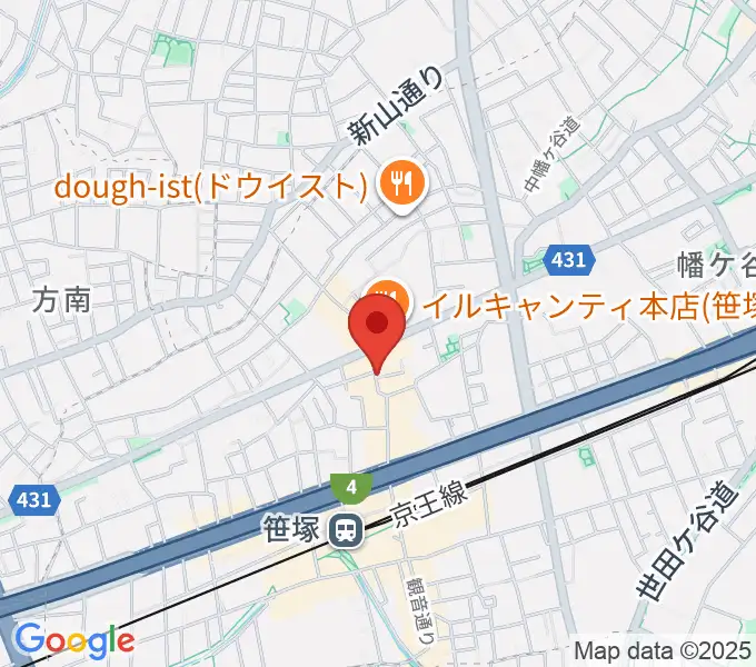 MUSIC K2Mの地図