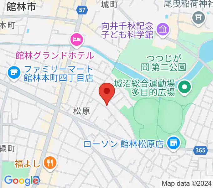 オトワ楽器 ハミングパーク松原の地図