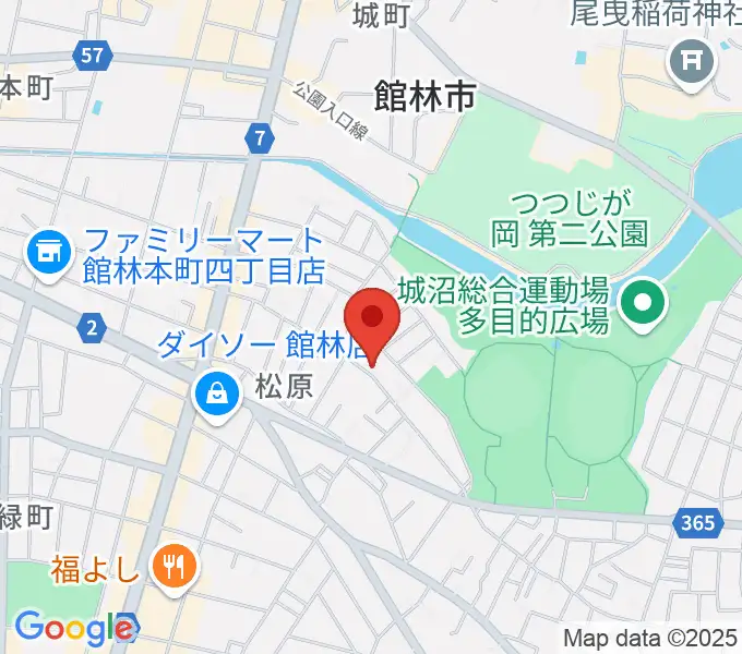 オトワ楽器 ハミングパーク松原の地図