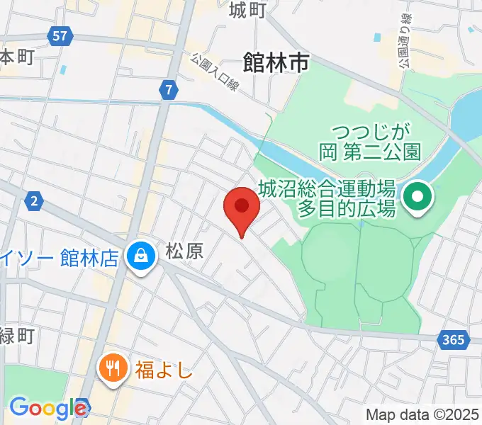 オトワ楽器 ハミングパーク松原の地図