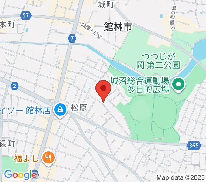 オトワ楽器 ハミングパーク松原の地図