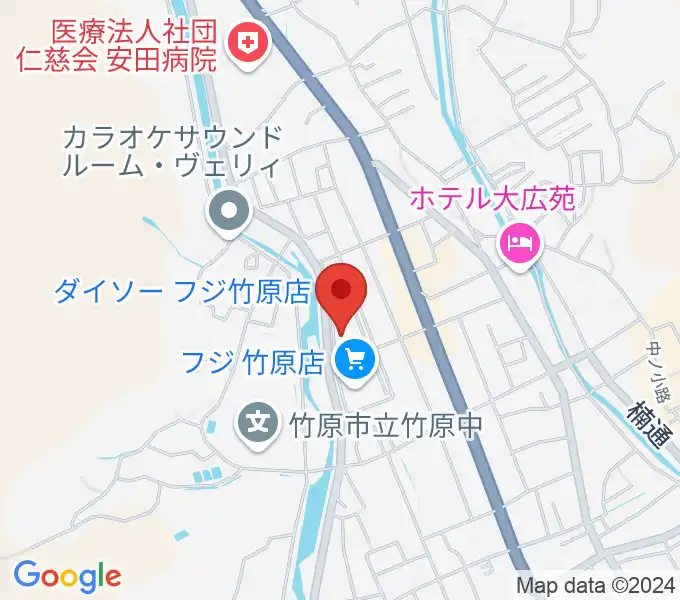 キハラ楽器 竹原センターの地図