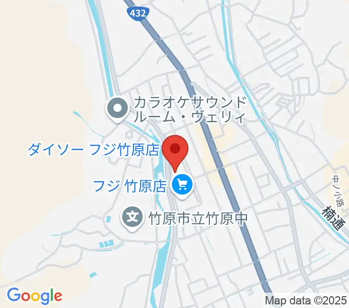 キハラ楽器 竹原センターの地図