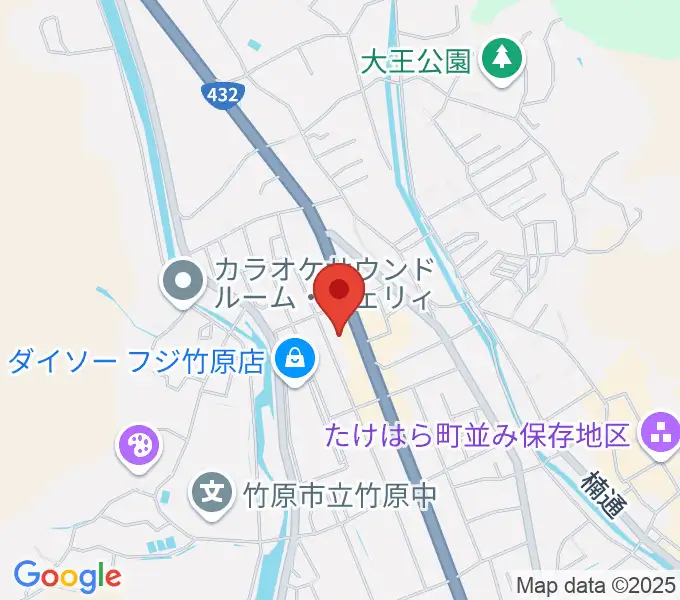 キハラ楽器 竹原センターの地図
