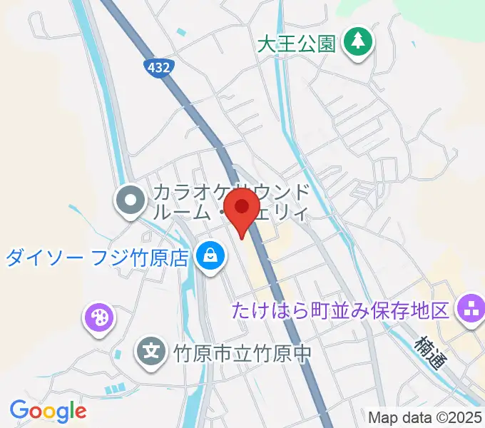 キハラ楽器 竹原センターの地図