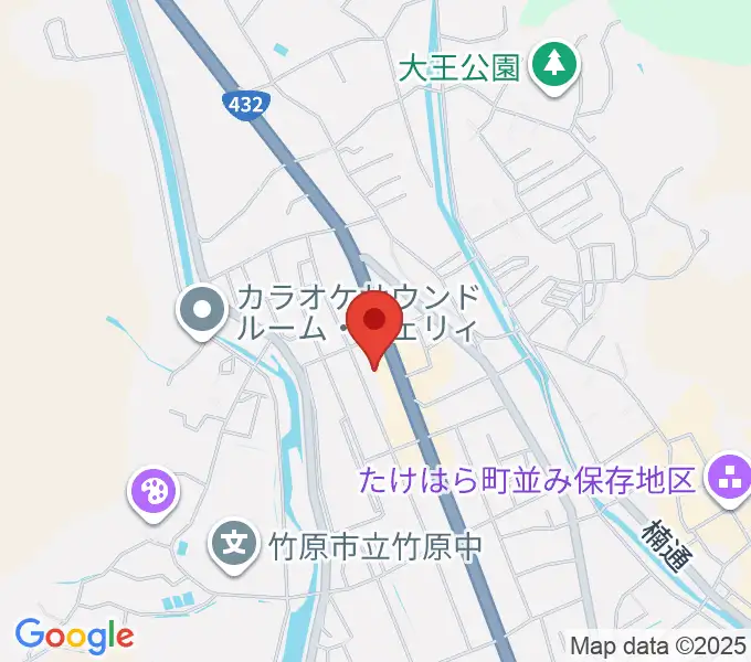 キハラ楽器 竹原センターの地図