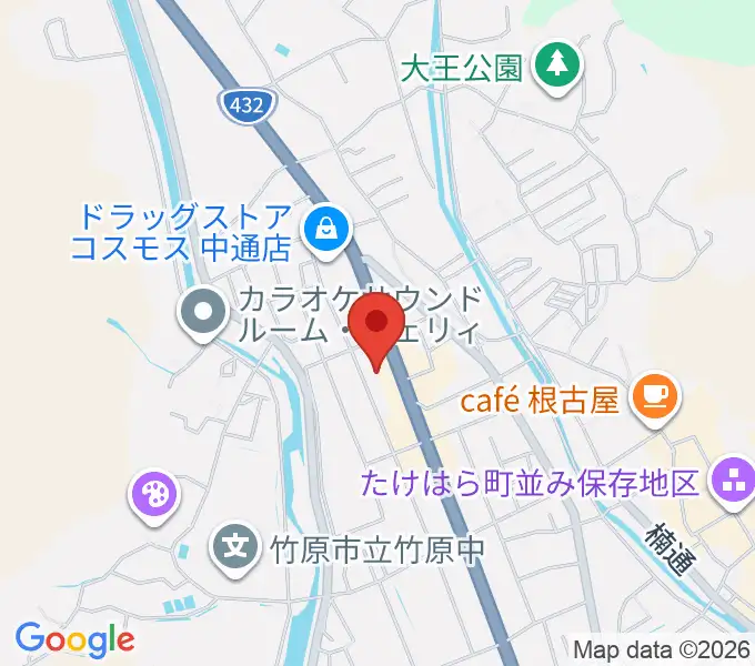 キハラ楽器 竹原センターの地図