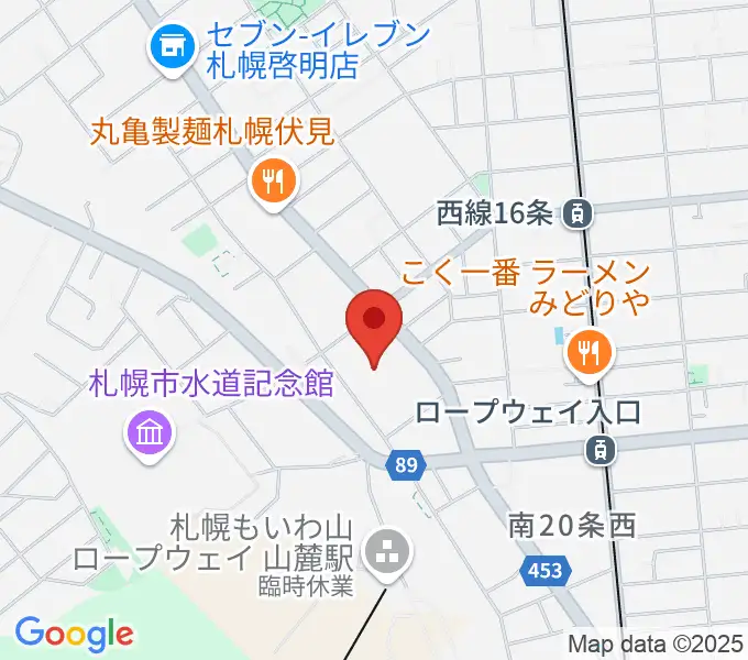 エルム楽器 伏見センターの地図