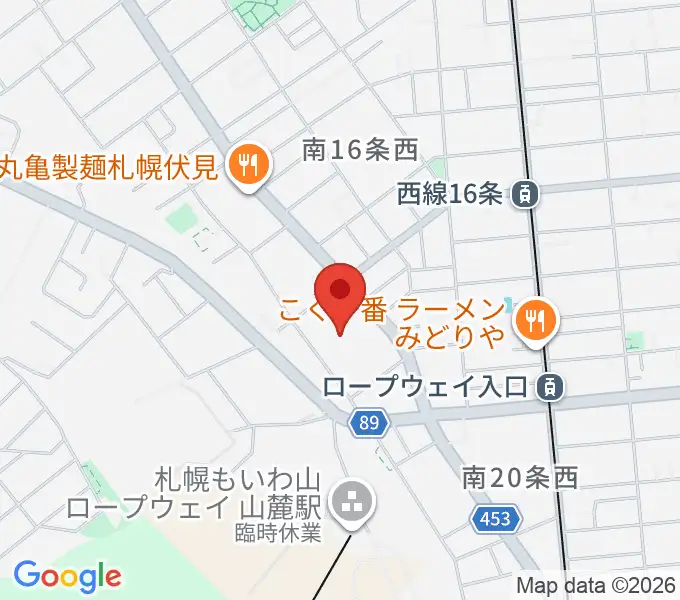 エルム楽器 伏見センターの地図