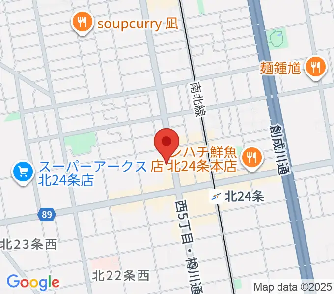 エルム楽器 北区センターの地図