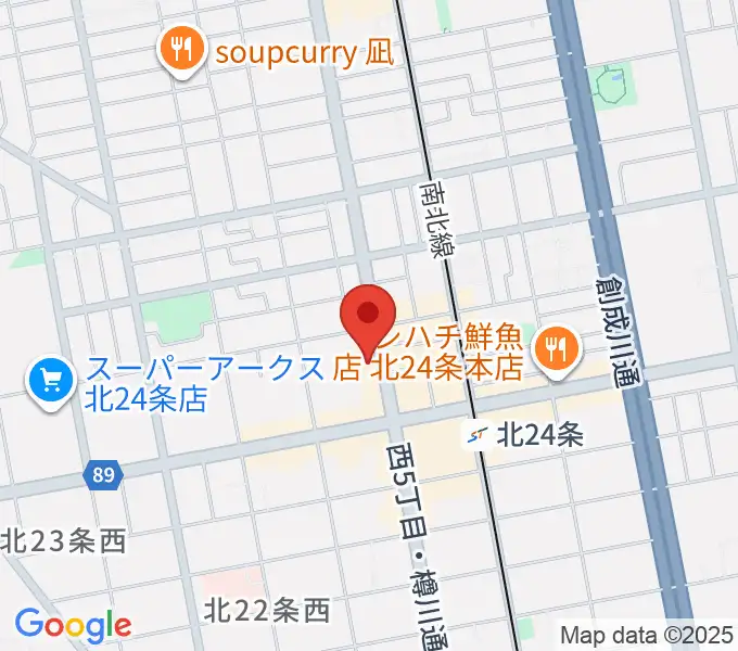 エルム楽器 北区センターの地図