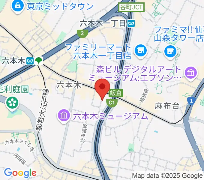 六本木CLUB EDGEの地図