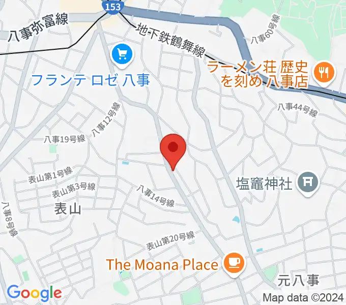 音楽教室あんだんて 八事教室の地図