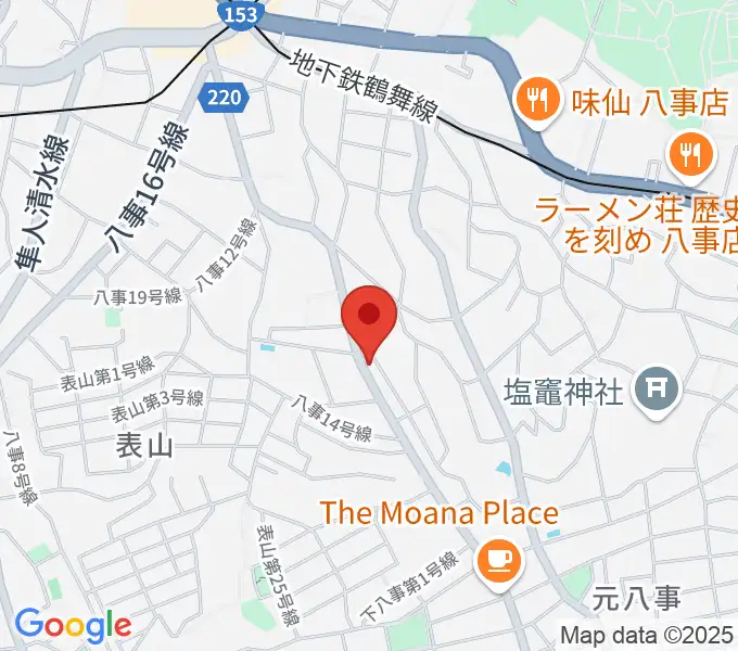 音楽教室あんだんて 八事教室の地図