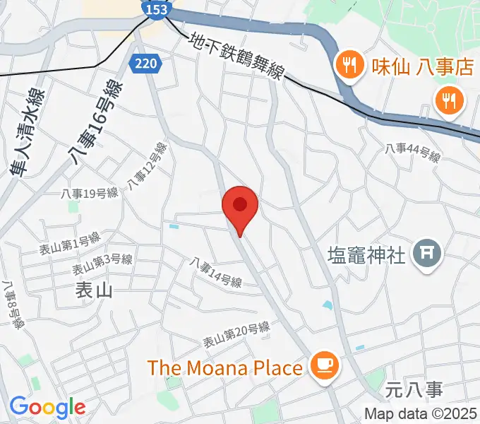 音楽教室あんだんて 八事教室の地図