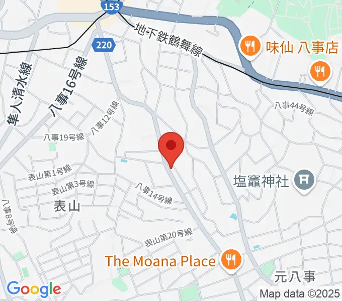 音楽教室あんだんて 八事教室の地図