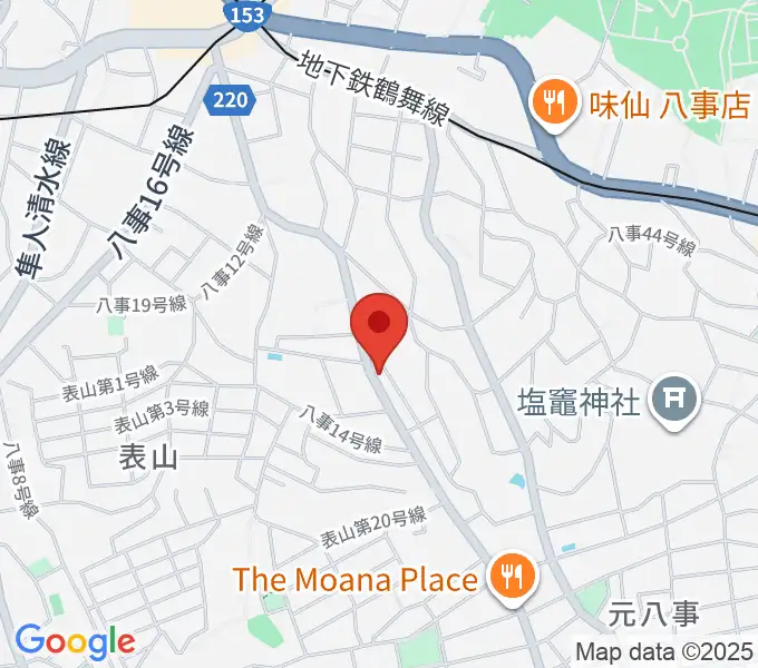 音楽教室あんだんて 八事教室の地図