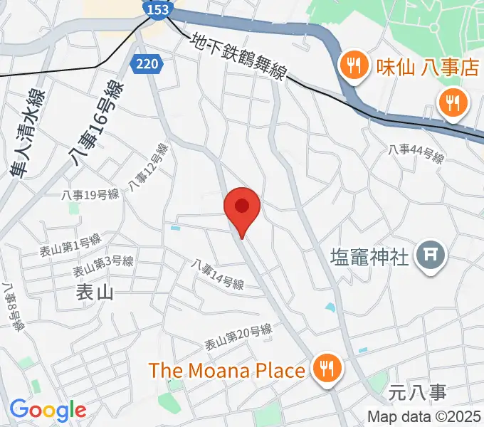 音楽教室あんだんて 八事教室の地図