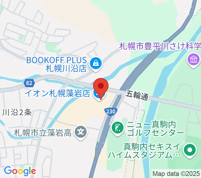 エルム楽器 イオン札幌藻岩センターの地図