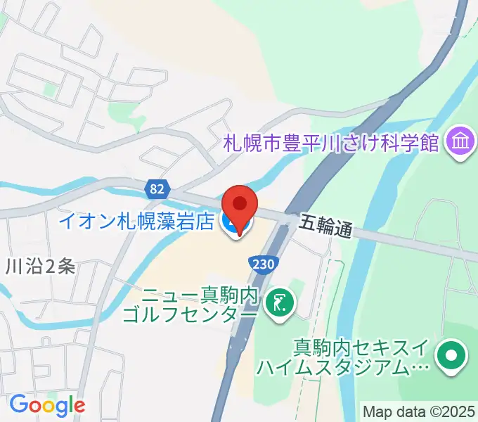 エルム楽器 イオン札幌藻岩センターの地図