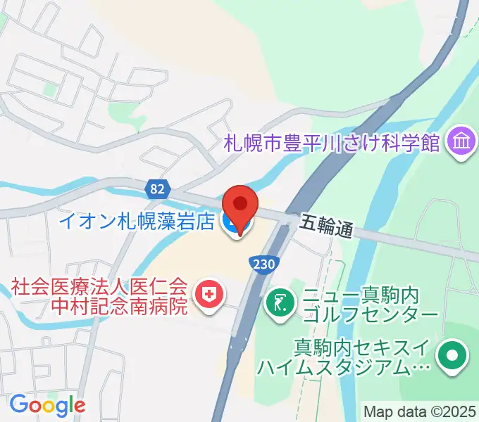 エルム楽器 イオン札幌藻岩センターの地図