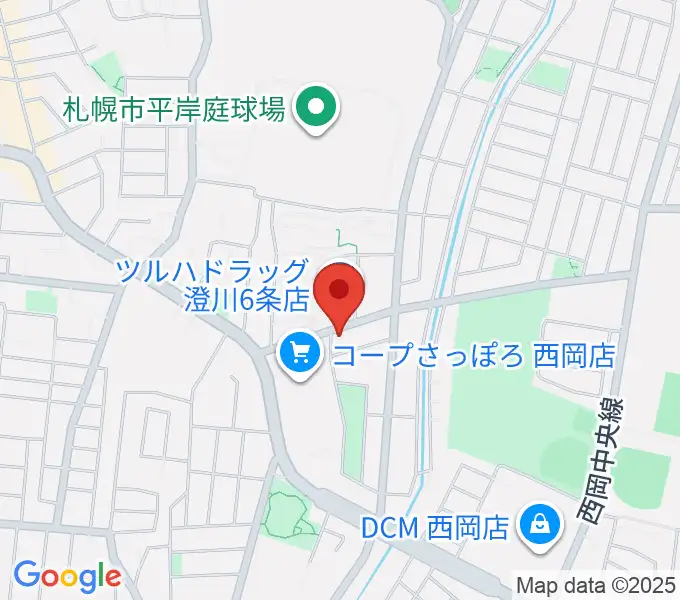 エルム楽器 澄川センターの地図