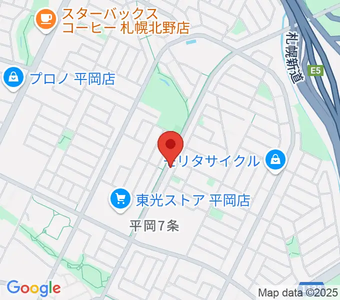 エルム楽器 平岡センターの地図