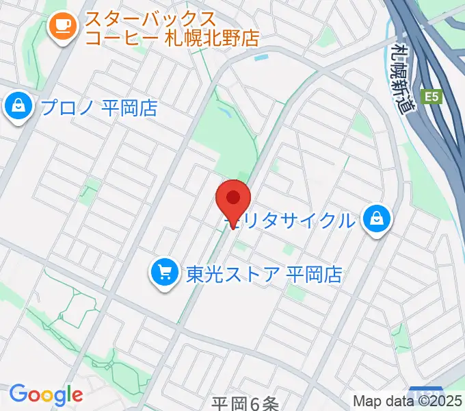 エルム楽器 平岡センターの地図