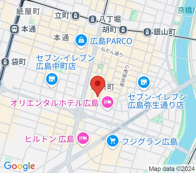 広島AGITの地図