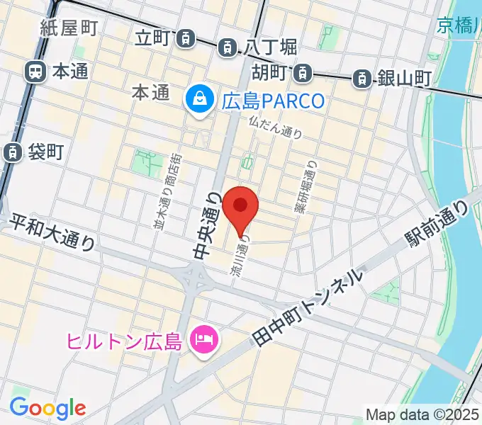 広島AGITの地図
