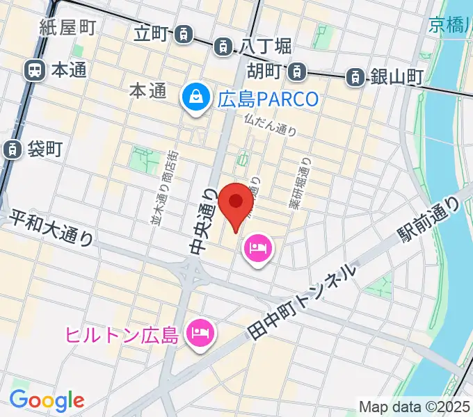 広島AGITの地図
